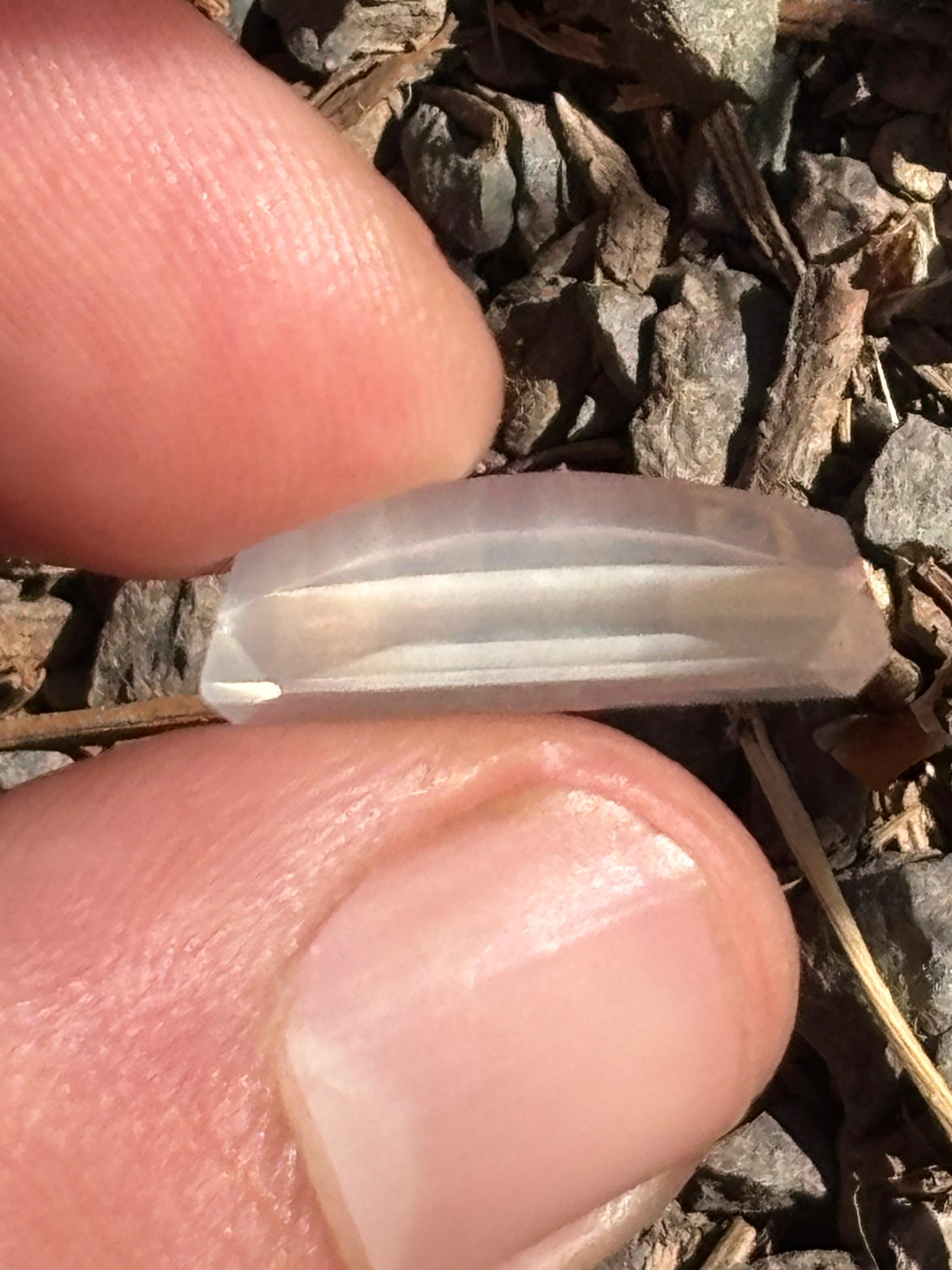 7 carat Opposed bar faceted pegmatite crystal